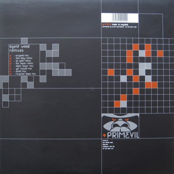 UK Gold - Agent Wood Remixes (Adam Beyer/Ben Long/Umek/Get Fucked/The Cause/Recycled Loops) - New 2x 12" Single Record 2001 Primevil UK Vinyl - Techno / Electronic - Shuga Records