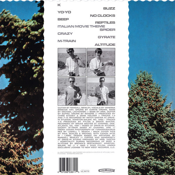 Pylon - Chomp (1983) - New LP Record 2020 New West Black Vinyl - New Wave / Post-Punk - Shuga Records