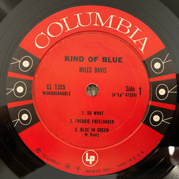 Miles Davis – Kind Of Blue - VG LP Record 1959 Columbia USA 6 eye Mono Vinyl - Jazz / Bop / Modal - Shuga Records