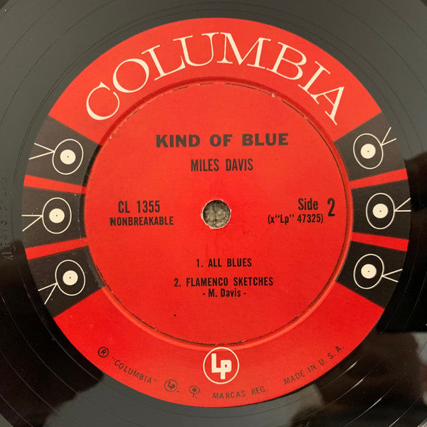 Miles Davis – Kind Of Blue - VG LP Record 1959 Columbia USA 6 eye Mono  Vinyl - Jazz / Bop / Modal