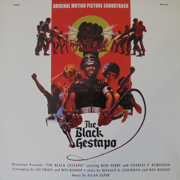 Allan Alper - The Black Gestapo (Original Motion Picture 1975) - VG+ LP Record 1990s Bryanston Pictures USA Unofficial Vinyl - Soundtrack / Dialogue / Funk