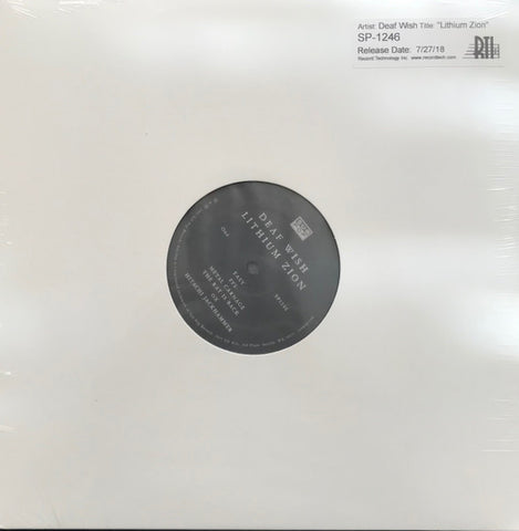Deaf Wish - Lithium Zion - New LP Record 2018 Sub Pop RTI Advance Promo Test Press Vinyl - Alternative Rock / Garage Rock