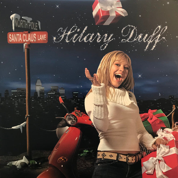 Hilary Duff - Santa Claus Lane - Mint- LP Record 2020 Buena Vista Urban Outfitters Exclusive Red Translucent with White Splatter Vinyl - Pop / Holiday - Shuga Records