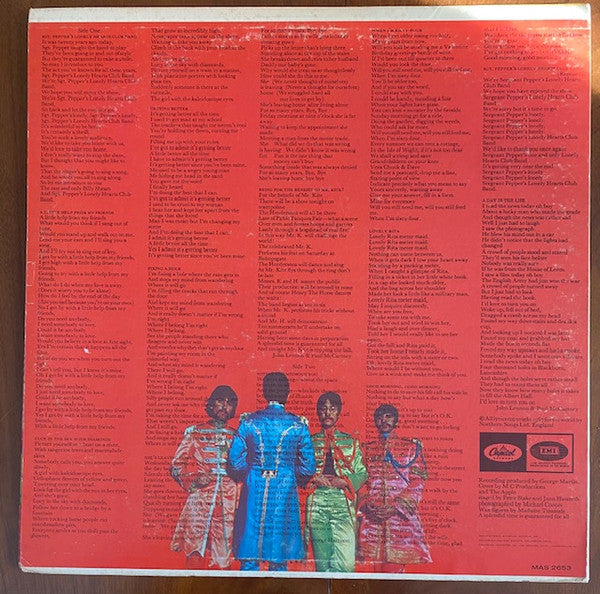 The Beatles - Sgt. Pepper's Lonely Hearts Club Band - VG+ LP Record 1967 Capitol USA Original Mono Vinyl - Psychedelic Rock / Pop Rock - Shuga Records