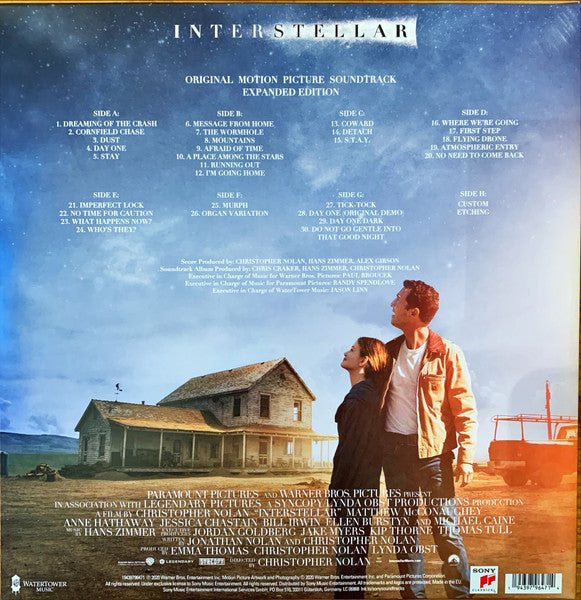 Hans Zimmer – Interstellar (Original Motion Picture 2014) - New 4 LP Record 2020 WaterTower Sony Vinyl - Soundtrack / Score - Shuga Records