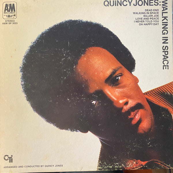 Quincy Jones - Walking In Space - VG LP Record 1969 CTI A&M USA Promo White Label Vinyl - Jazz / Soul-Jazz / Jazz-Funk - Shuga Records