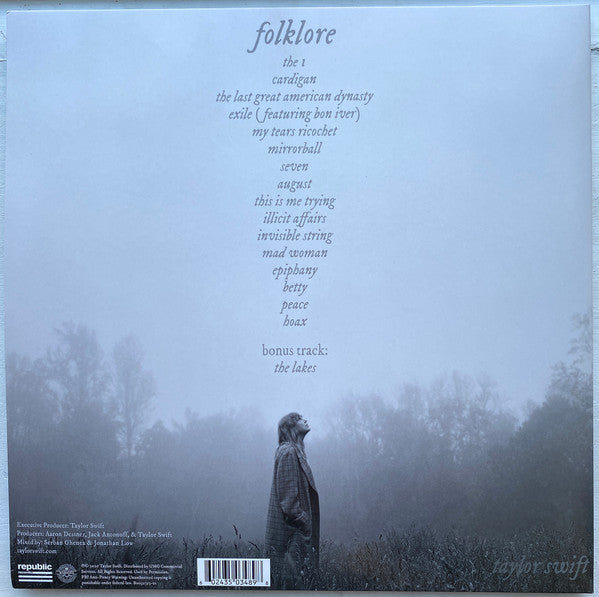 Taylor Swift – Folklore - New 2 LP Record 2020 Republic In The Weeds Edition Teal Blue Vinyl - Indie Rock / Indie Pop - Shuga Records