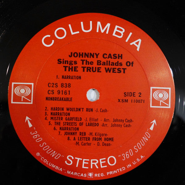Johnny Cash - Sings The Ballads Of The True West - VG+ 2 LP Record 1965 Columbia USA Original Vinyl - Country - Shuga Records