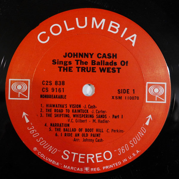 Johnny Cash - Sings The Ballads Of The True West - VG+ 2 LP Record 1965 Columbia USA Original Vinyl - Country - Shuga Records