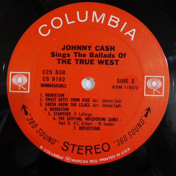 Johnny Cash - Sings The Ballads Of The True West - VG+ 2 LP Record 1965 Columbia USA Original Vinyl - Country - Shuga Records