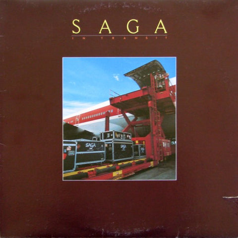 Saga – In Transit - Mint- LP Record 1982 Maze Canada Vinyl & Insert - Arena Rock