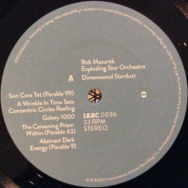 Rob Mazurek & Exploding Star Orchestra - Dimensional Stardust - New LP Record 2020 International Anthem Nonesuch Vinyl - Chicago Jazz / Avant-garde - Shuga Records