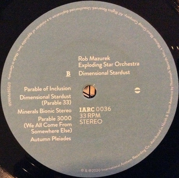 Rob Mazurek & Exploding Star Orchestra - Dimensional Stardust - New LP Record 2020 International Anthem Nonesuch Vinyl - Chicago Jazz / Avant-garde - Shuga Records