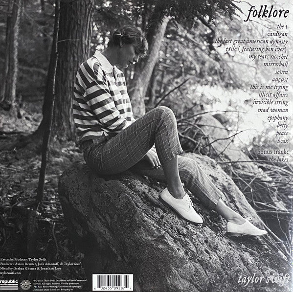 Taylor Swift - Folklore - Mint- 2 LP Record 2020 Republic Target Exclusive Red Vinyl & Meet Me Behind The Mall Cover - Indie Pop / Soft Rock - Shuga Records