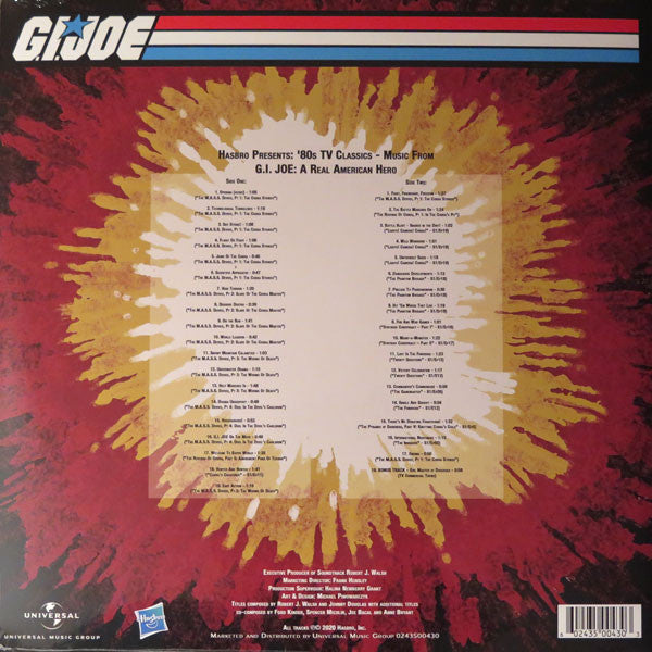 G.I. Joe – Hasbro Presents: '80s TV Classics - Music From G.I. Joe: A Real American Hero - New LP Record 2020 Hasbro UMG 180 gram Vinyl - 80s TV Soundtrack