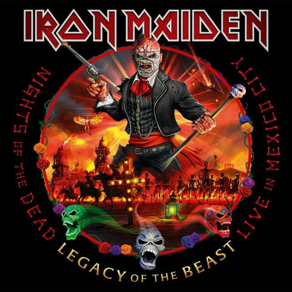 Iron Maiden - Nights Of The Dead, Legacy Of The Beast: Live In Mexico City - Mint- 3 LP Record 2020 BMG USA Black Vinyl - Heavy Metal - Shuga Records