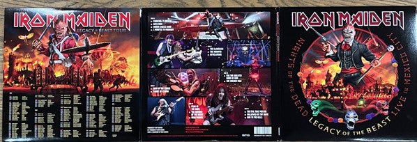 Iron Maiden - Nights Of The Dead, Legacy Of The Beast: Live In Mexico City - Mint- 3 LP Record 2020 BMG USA Black Vinyl - Heavy Metal - Shuga Records