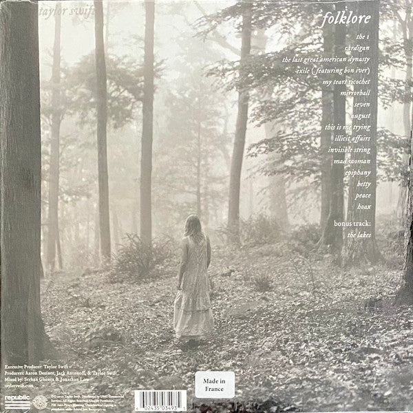 Taylor Swift – Folklore - New 2 LP Record 2020 Republic Hide and Seek Edition Azure Vinyl - Indie Rock / Indie Pop - Shuga Records