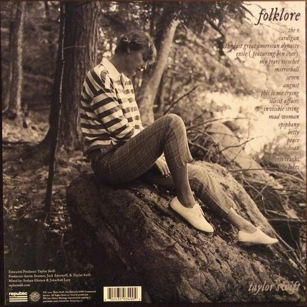Taylor Swift – Folklore - New 2 LP Record 2020 Republic Meet Me Behind The Mall Grey Vinyl - Indie Rock / Indie Pop - Shuga Records