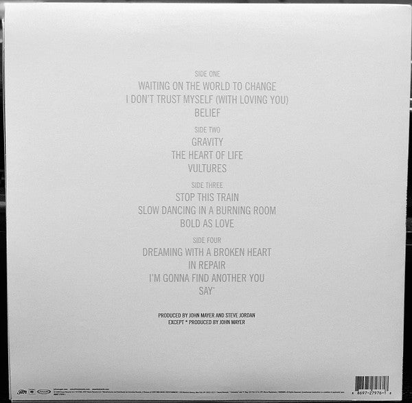 John Mayer - Continuum (2006) - New 2 LP Record 2023 Columbia Vinyl - Alternative Rock / Blues Rock - Shuga Records