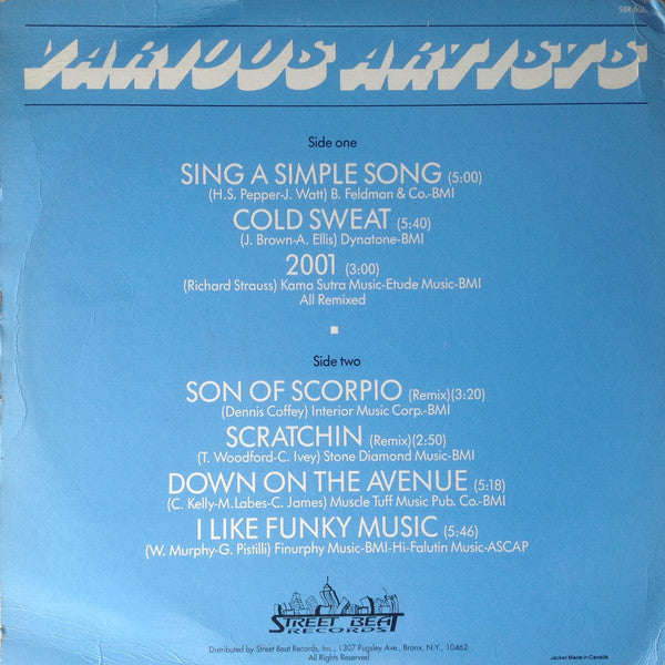 Various - Ultimate Breaks & Beats - VG+ LP Record 1986 Street Beat USA Vinyl - Disco / Funk / Jazz-Funk - Shuga Records