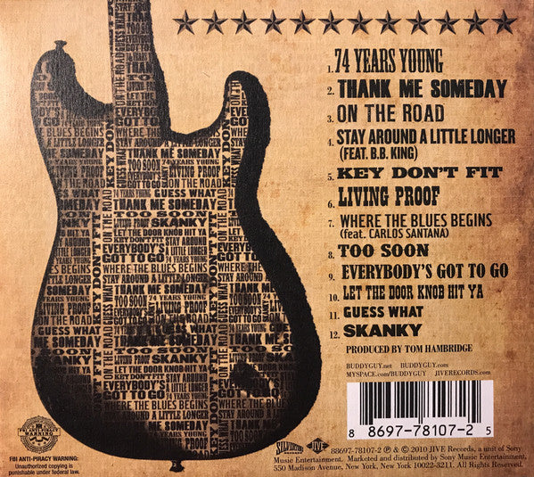 Signed Autographed - Buddy Guy - Living Proof - Mint- Digipak CD 2010 Silvertone Jive USA - Chicago Blues - Shuga Records