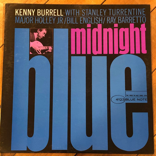 Kenny Burrell - Midnight Blue - Fair (low grade) LP Record 1963 Blue Note USA Mono No DG Vinyl - Jazz / Bop / Soul-Jazz - Shuga Records