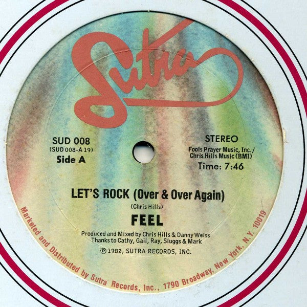 Feel - Let's Rock (Over & Over Again) - VG 12" Single Record 1982 Sutra USA Vinyl - Funk / Boogie - Shuga Records