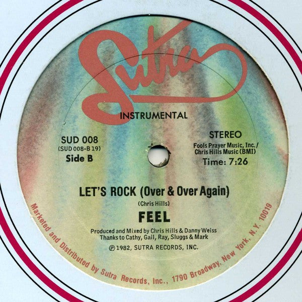 Feel - Let's Rock (Over & Over Again) - VG 12" Single Record 1982 Sutra USA Vinyl - Funk / Boogie - Shuga Records