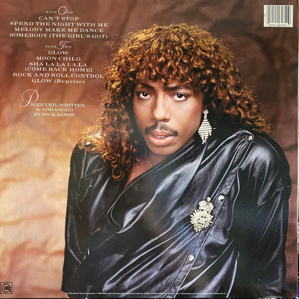Rick James ‎- Glow - VG+ LP Record 1985 Gordy USA Vinyl - Funk / Synth-pop - Shuga Records