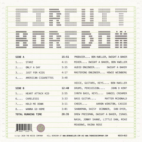 Ben Kweller - Circuit Boredom (2020) - New LP Record 2022 The Noise Company Coke Bottle Clear Vinyl - Alternative Rock / Indie Rock - Shuga Records