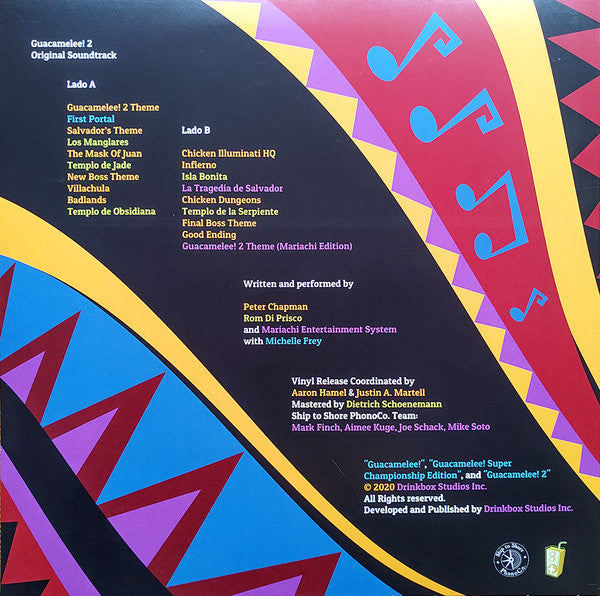 Rom Di Prisco & Peter Chapman - Guacamelee! 2 - Mint- LP Record 2020 Ship To Shore Mint Opaque Vinyl - Video Game Music / Soundtrack - Shuga Records