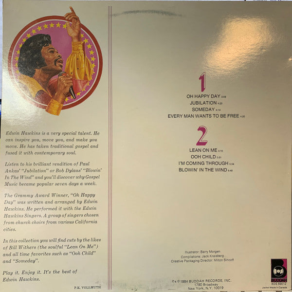 Edwin Hawkins Singers - The Best Of The Edwin Hawkins Singers (1977) - Mint- LP Record 1984 Buddah USA Vinyl - Soul / Gospel / Rhythm & Blues - Shuga Records