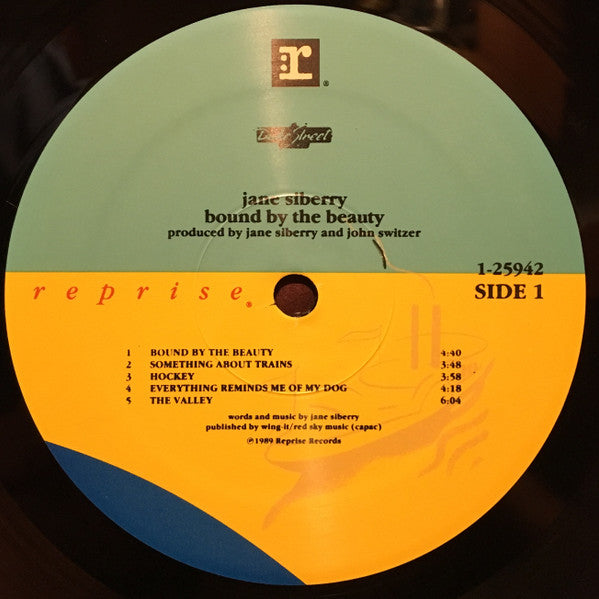 Jane Siberry – Bound By The Beauty - Mint- LP Record 1989 Reprise USA Vinyl - Pop Rock / Art Rock - Shuga Records
