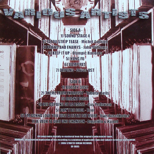 Various - Dusty Fingers Volume Fifteen - Mint- LP Record 2006 Strictly Breaks USA RARE Vinyl - Funk / Breaks / Psychedelic / Abstract