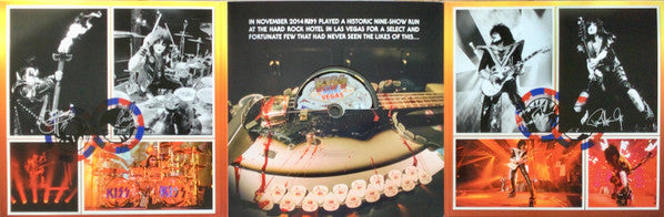 Kiss - Kiss Rocks Vegas (2016) - Mint- 2 LP Record 2020 Eagle Vision Yellow 180 gram Vinyl & DVD - Hard Rock / Glam Rock