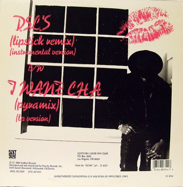 The Egyptian Lover - D.S.L.'s - VG+ 12" Single Record 1988 NuBeat USA Vinyl - Electro / Funk / Synth-pop - Shuga Records