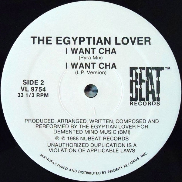 The Egyptian Lover - D.S.L.'s - VG+ 12" Single Record 1988 NuBeat USA Vinyl - Electro / Funk / Synth-pop - Shuga Records