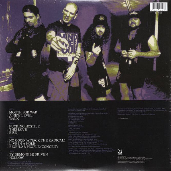 Pantera - Vulgar Display Of Power (1991) - Mint- 2 LP Record 2010 ATCO Rhino 180 gram Vinyl - Heavy Metal / Thrash / Groove Metal - Shuga Records