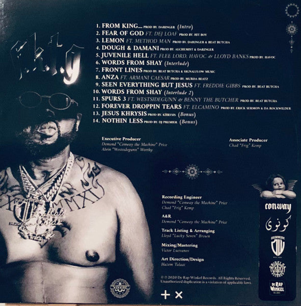 Conway The Machine – From King To A God - Mint- LP Record 2020 de Rap Winkel Black Vinyl & Numbered - Hardcore Hip-Hop - Shuga Records
