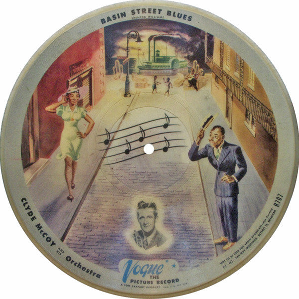 Clyde McCoy And His Orchestra - Sugar Blues / Basin Street Blues - VG+ 10" EP Record 1946 Vogue USA 78 Rpm Picture Disc Vinyl - Jazz / Big Band / Dixieland - Shuga Records
