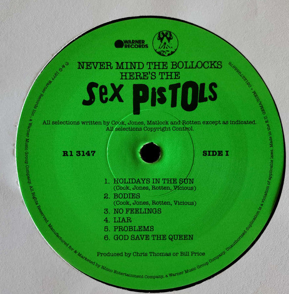 Sex Pistols - Never Mind The Bollocks Here's The Sex Pistols (1977) - Mint- LP Record 2020 Warner Vinyl - Rock / Punk Rock - Shuga Records