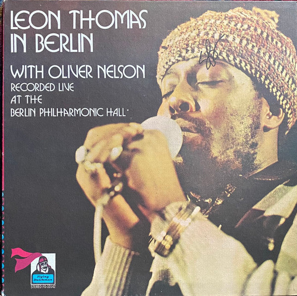 Leon Thomas With Oliver Nelson - In Berlin - VG (VG- cover) LP Record 1971 Flying Dutchman USA Vinyl - Afro-Cuban Jazz / Modal / Soul-Jazz - Shuga Records