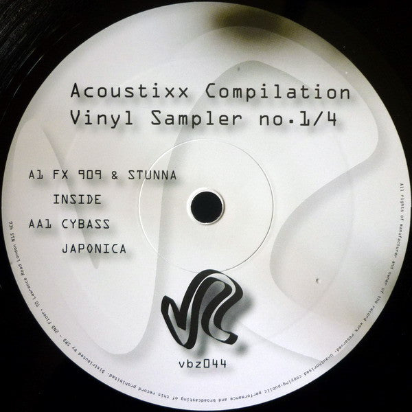 FX 909 & Stunna / Cybass ‎– Acoustixx Compilation Vinyl Sampler No. 1/4 - New 12" Single Record 2009 UK Vibez Recordings UK Vinyl - Drum n Bass - Shuga Records