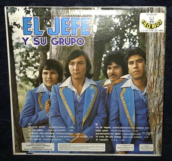El Jefe Y Su Grupo - El Recadito/Perdoname Mi Amor - Mint- LP Record 1980 Discos Cronos Mexico Vinyl - Latin Rock - Shuga Records
