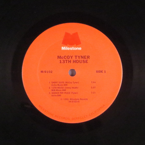 McCoy Tyner - 13th House - VG+ LP Record 1982 Milestone USA Original Vinyl - Jazz / Post Bop - Shuga Records