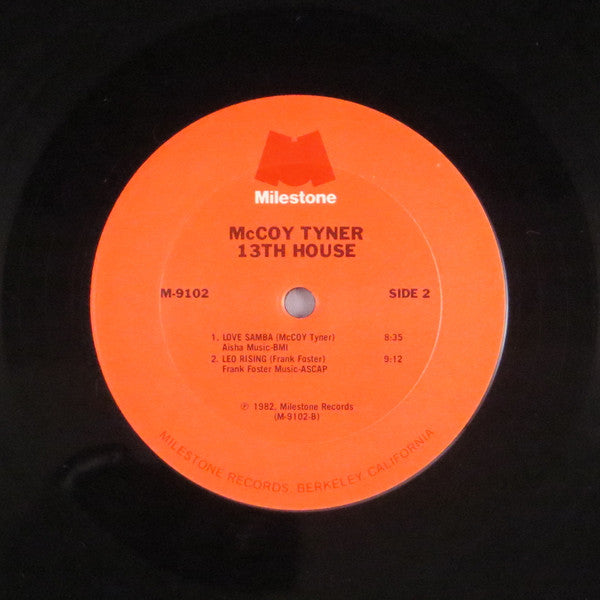 McCoy Tyner - 13th House - VG+ LP Record 1982 Milestone USA Original Vinyl - Jazz / Post Bop - Shuga Records