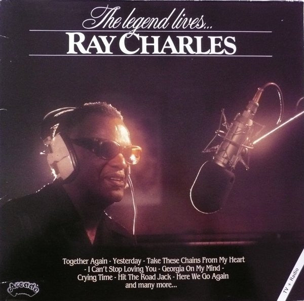 Ray Charles - The Legend Lives... - VG+ LP Record 1981 Arcade Germany Vinyl - Rhythm & Blues / Soul - Shuga Records