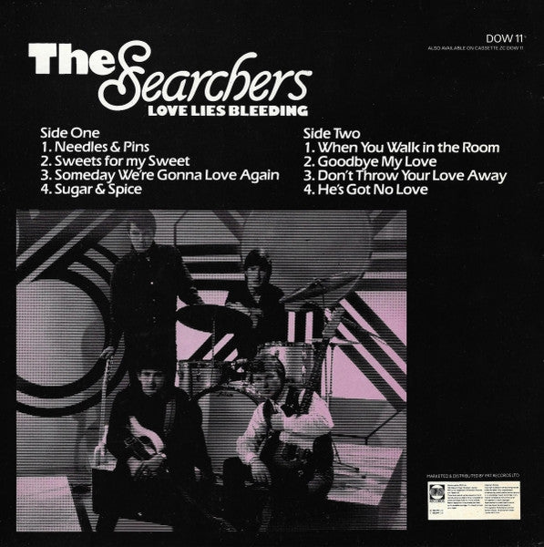 The Searchers - Love Lies Bleeding - VG 10" EP Record 1983 PRT UK Vinyl - Pop Rock / Beat / Folk Rock - Shuga Records