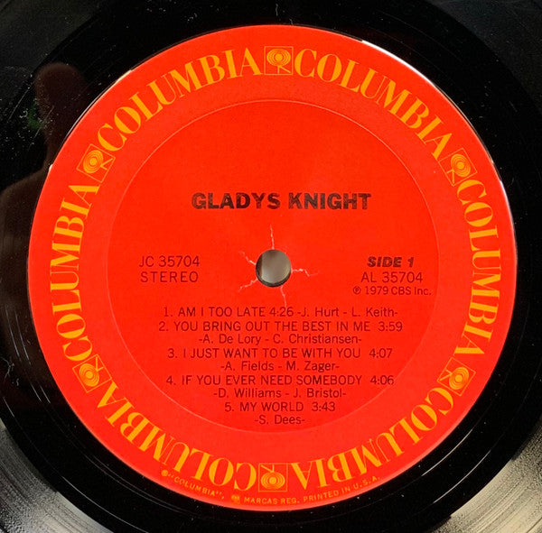 Gladys Knight - Gladys Knight - Mint- LP Record 1979 Columbia USA Original Rare Vinyl - Soul / Disco - Shuga Records